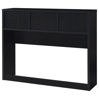 Elena 49-inch Queen Bookcase Headboard Black