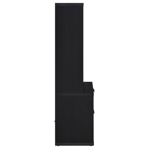 Jenna 3-piece Twin Bedroom Set Bookcase Headboard Black