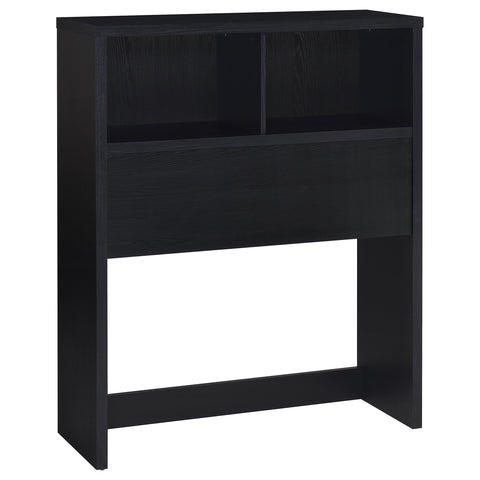 Elena 49-inch Twin Bookcase Headboard Black