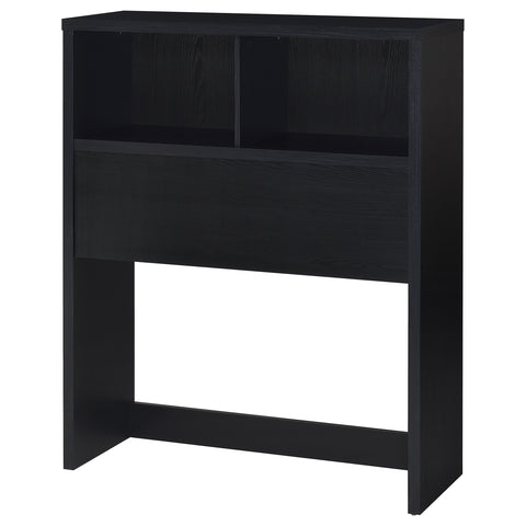 Elena 49-inch Twin Bookcase Headboard Black