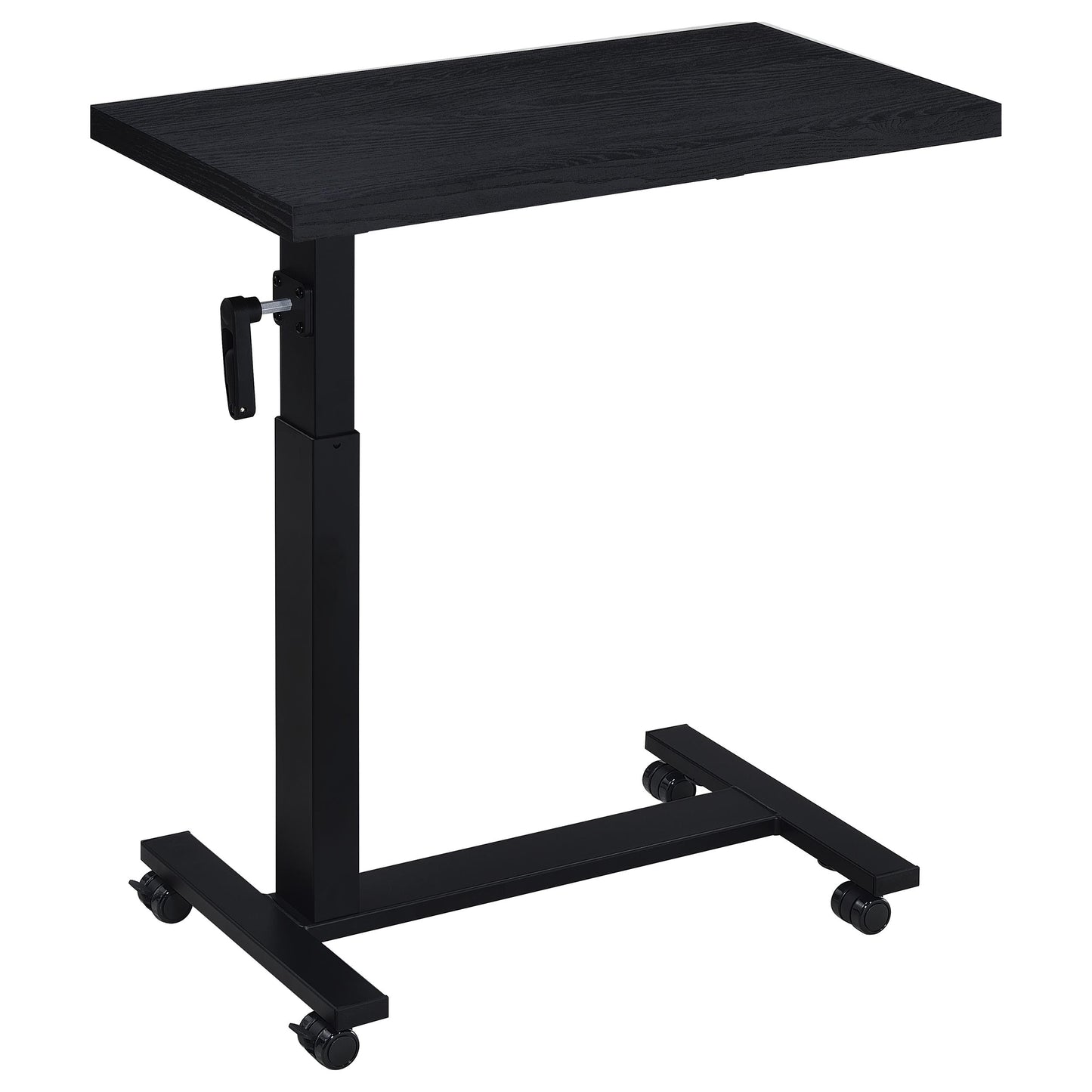 elena height adjustable mobile bedroom c-table black