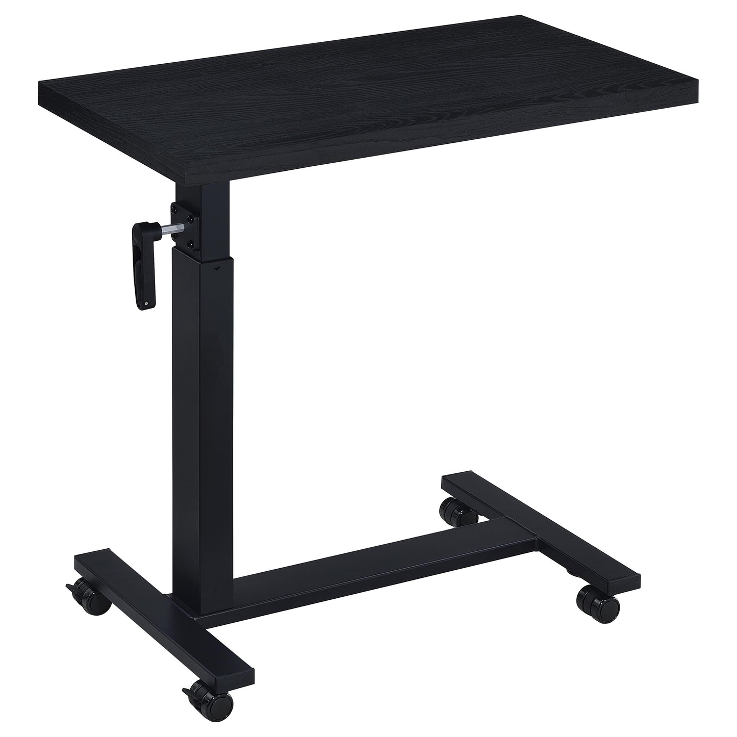 elena height adjustable mobile bedroom c-table black
