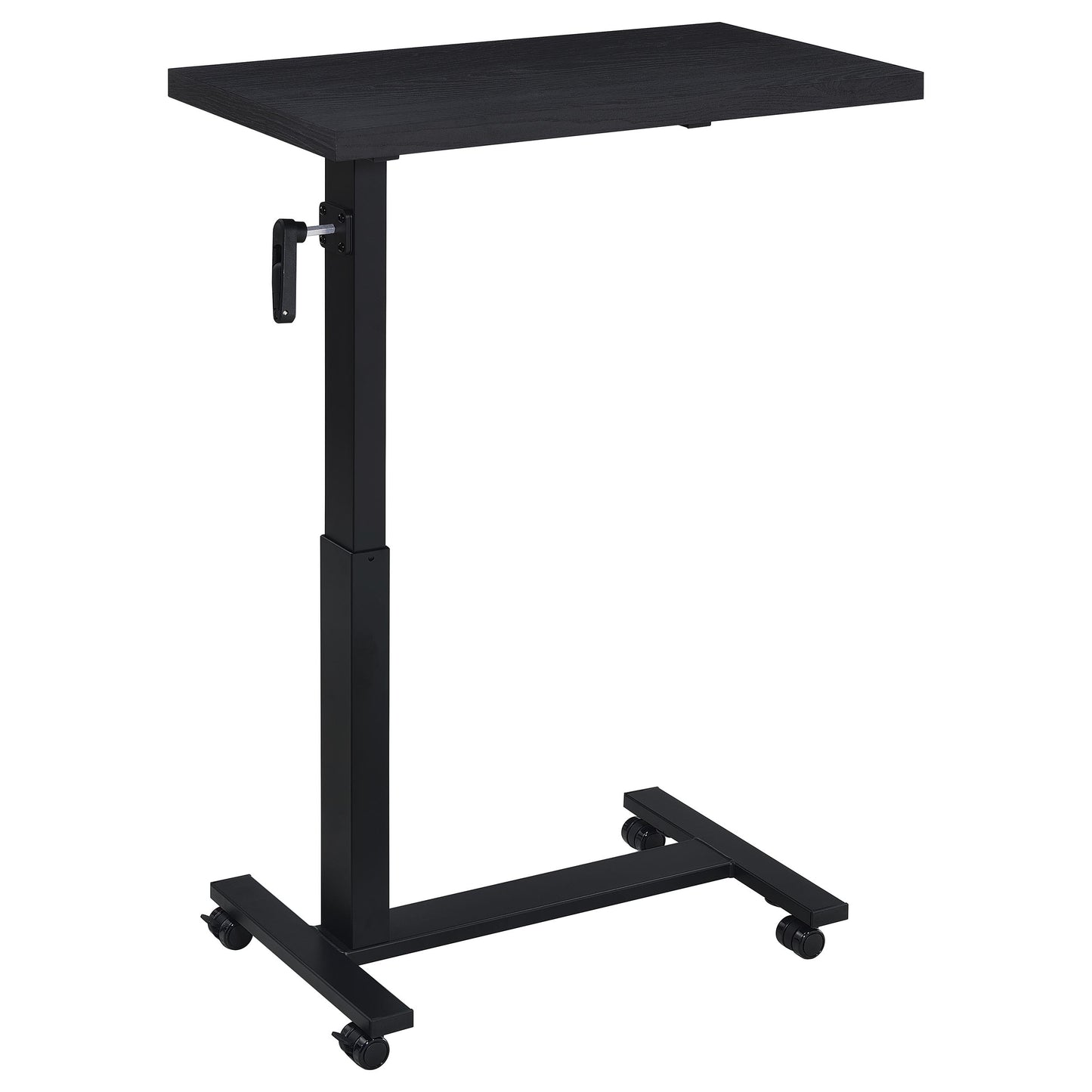 elena height adjustable mobile bedroom c-table black
