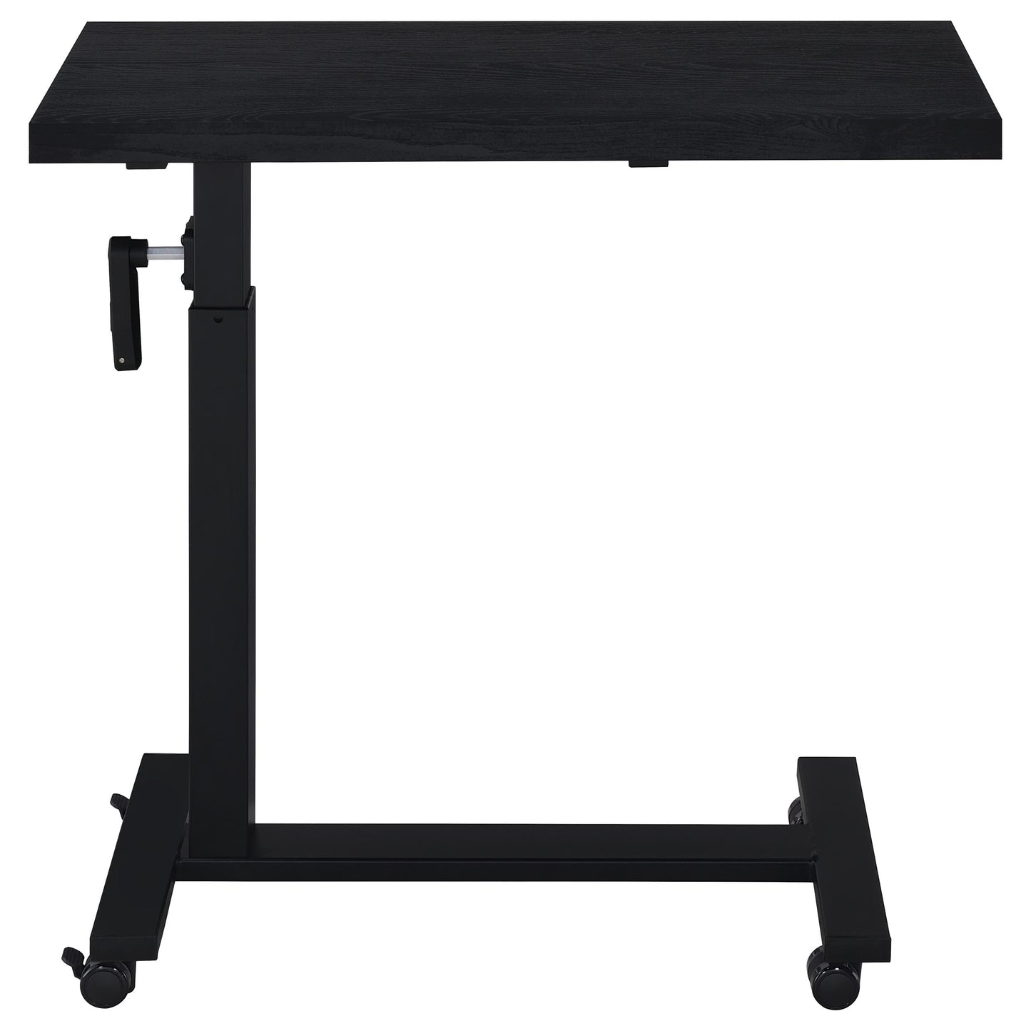 elena height adjustable mobile bedroom c-table black