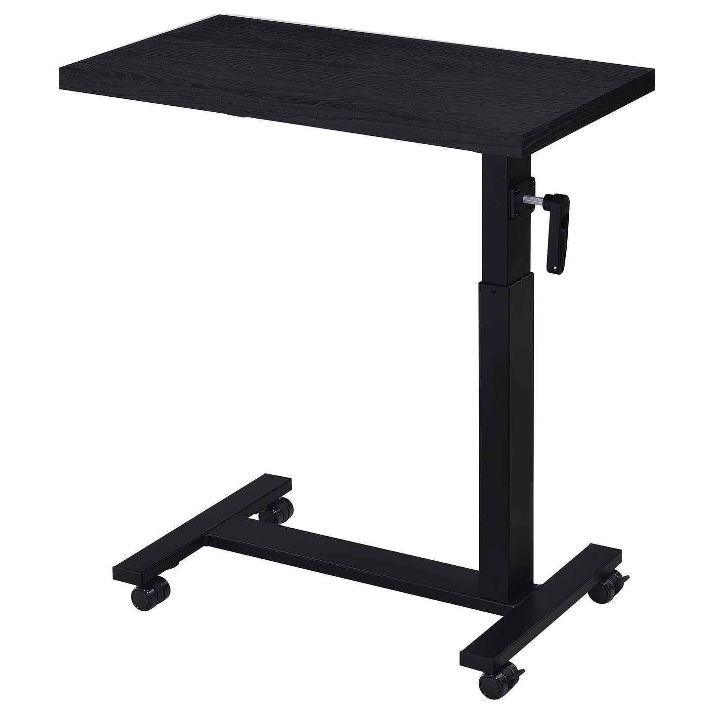 elena height adjustable mobile bedroom c-table black