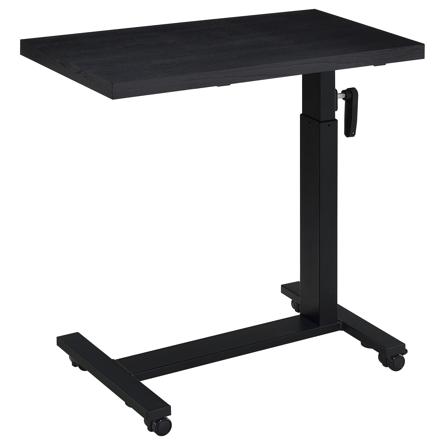 elena height adjustable mobile bedroom c-table black