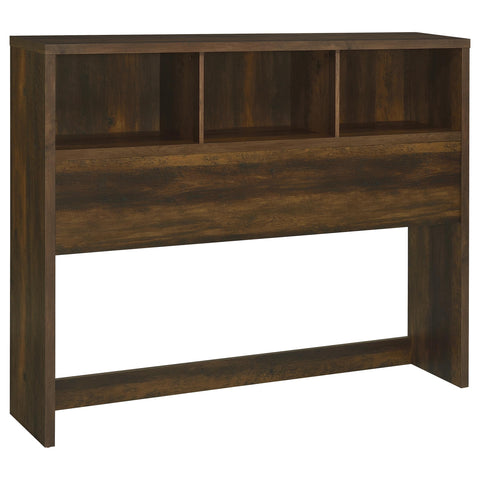 Elena 49-inch Queen Bookcase Headboard Dark Pine