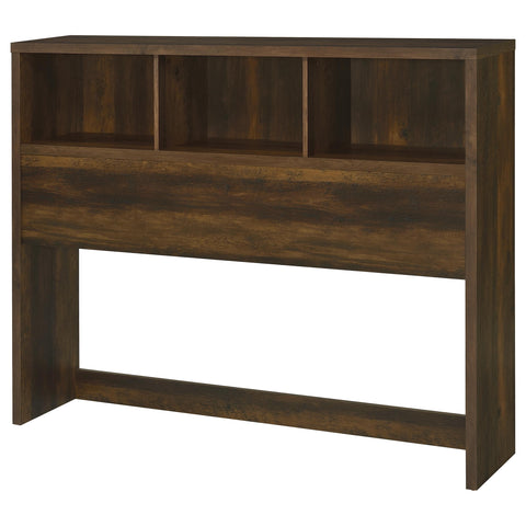 Elena 49-inch Queen Bookcase Headboard Dark Pine