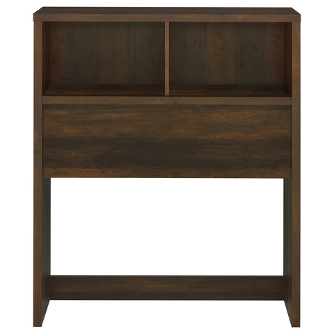 Elena 49-inch Twin Bookcase Headboard Dark Pine