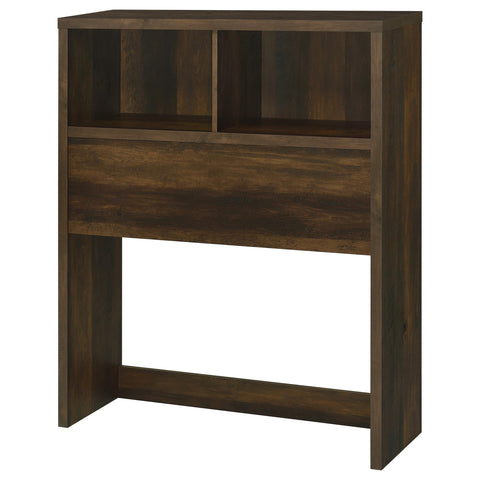 Elena 49-inch Twin Bookcase Headboard Dark Pine