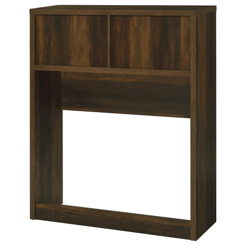 Elena 49-inch Twin Bookcase Headboard Dark Pine