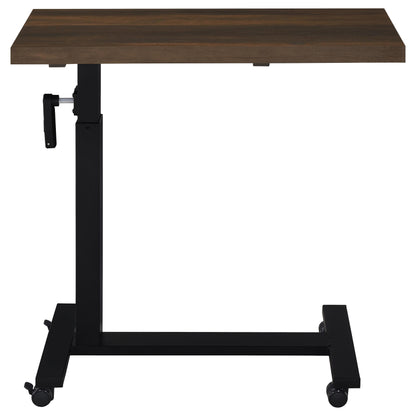 Elena Height Adjustable Mobile Bedroom C-Table Dark Pine
