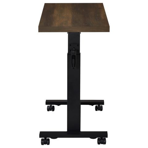 Elena Height Adjustable Mobile Bedroom C-Table Dark Pine