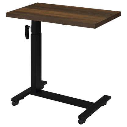 Elena Height Adjustable Mobile Bedroom C-Table Dark Pine