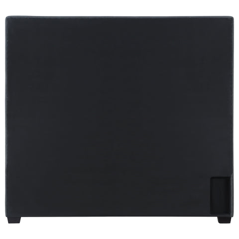 Cole Upholstered Queen Panel Bed CharcoalCharcoal