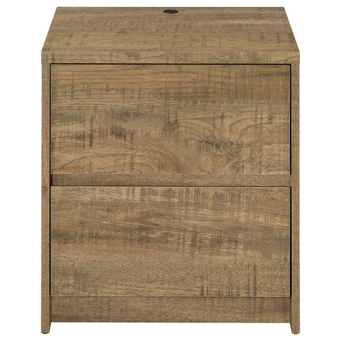 Elena 2-drawer Nightstand LED Lights and USB Mango