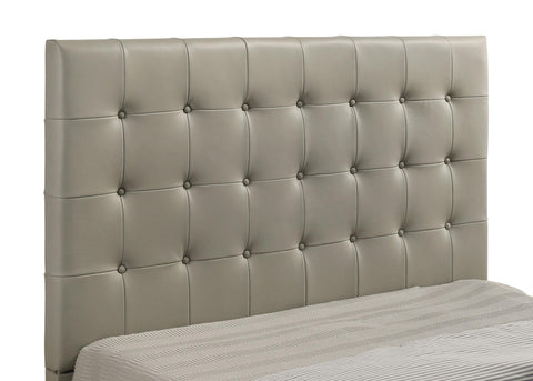 Danville Genuine Leather Queen Panel Platform Bed Tan
