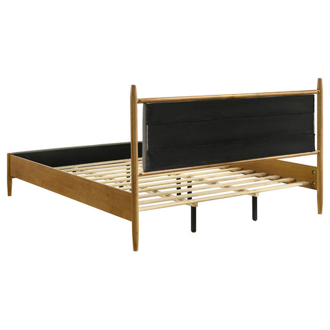 Lynette 46-inch Eastern King Panel Platform Bed Light Brown