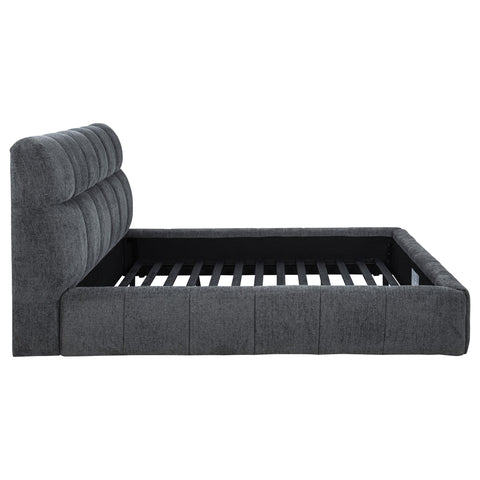 Eason 48-inch Upholstered California King Platform Bed Grey