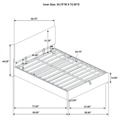 Dyer Upholstered Full Lift-Top Storage Platform Bed Grey