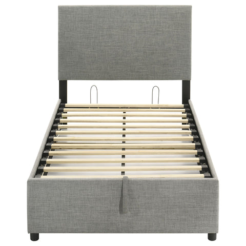 Dyer Upholstered Twin Lift-Top Storage Platform Bed Grey