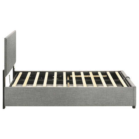 Dyer Upholstered Twin Lift-Top Storage Platform Bed Grey