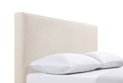Flynn Upholstered Queen or Full Panel Headboard SandSand