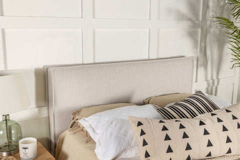 Ryder Upholstered Queen or Full Panel Headboard SandSand