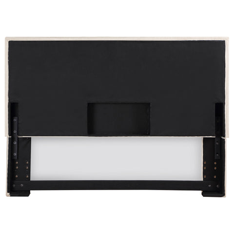 Ryder Upholstered Queen or Full Panel Headboard SandSand