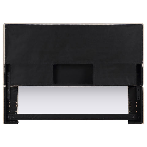 Rogen Upholstered King Panel Headboard SandSand