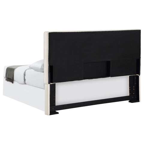 Rogen Upholstered Queen or Full Panel Headboard SandSand