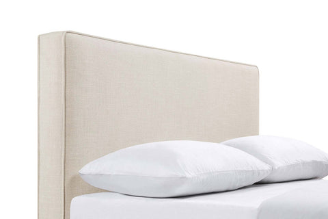 Rogen Upholstered Queen or Full Panel Headboard SandSand