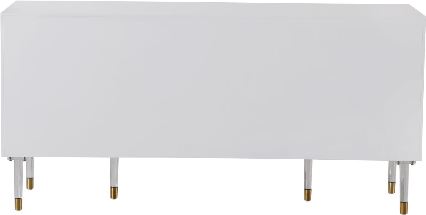 ace white lacquer sideboard/buffet