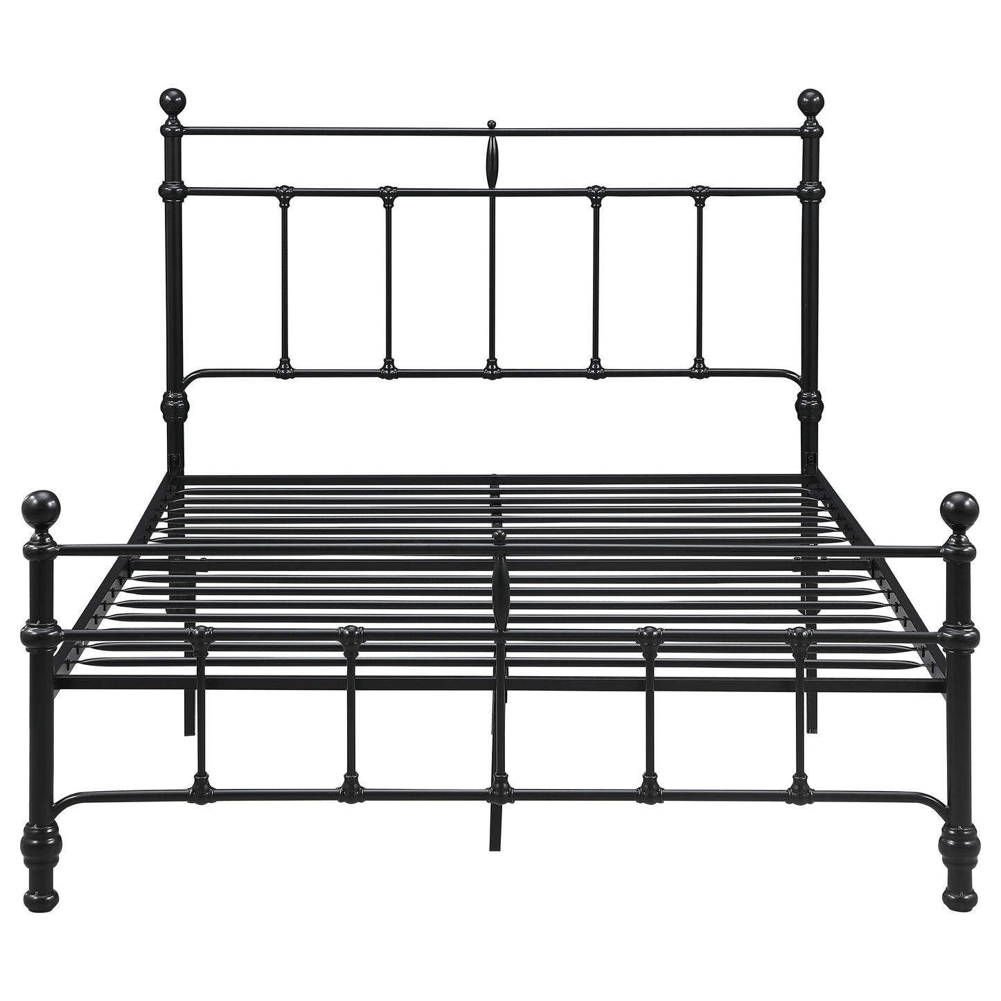 analiese 48-inch metal full open frame bed matte blackmatte black