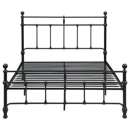 Analiese 48-inch Metal Full Open Frame Bed Matte BlackMatte Black