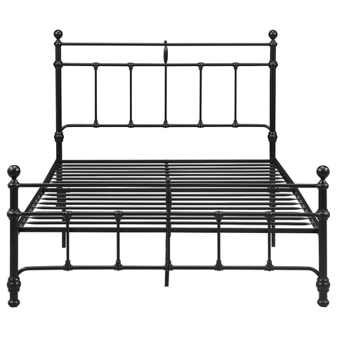 Analiese 48-inch Metal Full Open Frame Bed Matte BlackMatte Black