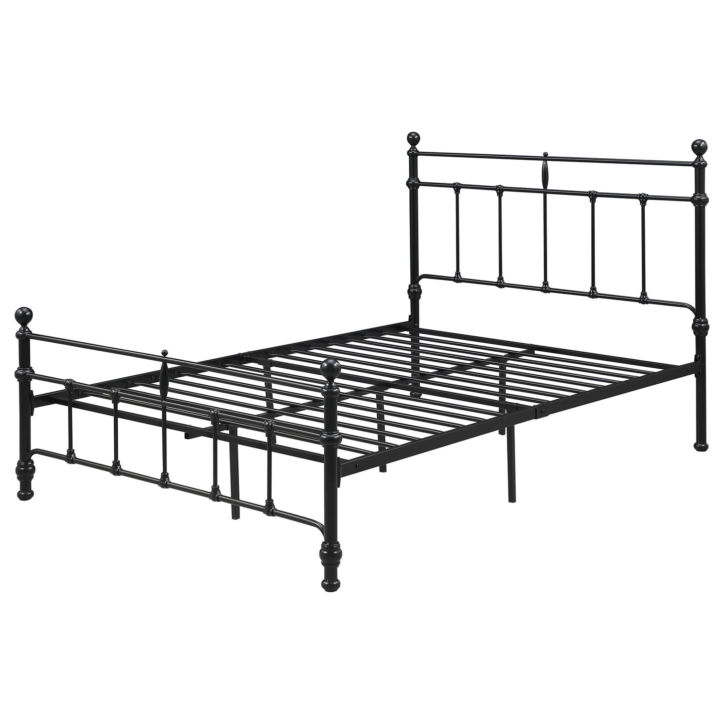 analiese 48-inch metal full open frame bed matte blackmatte black