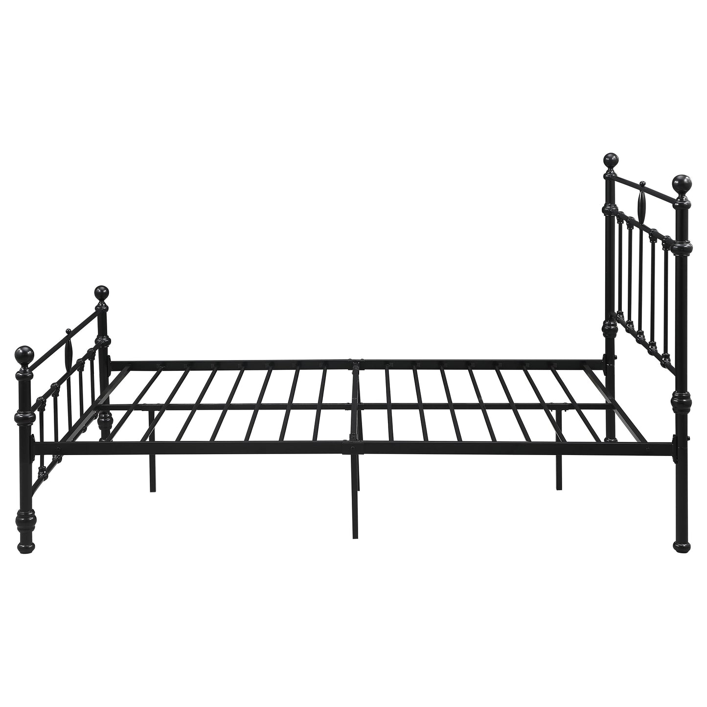 analiese 48-inch metal full open frame bed matte blackmatte black