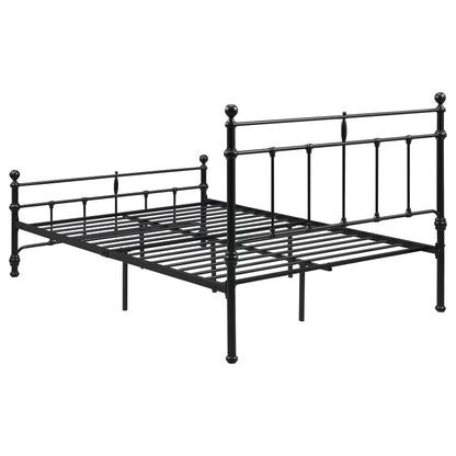 Analiese 48-inch Metal Full Open Frame Bed Matte BlackMatte Black