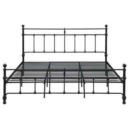 Analiese 48-inch Metal Eastern King Open Frame Bed Matte BlackMatte Black