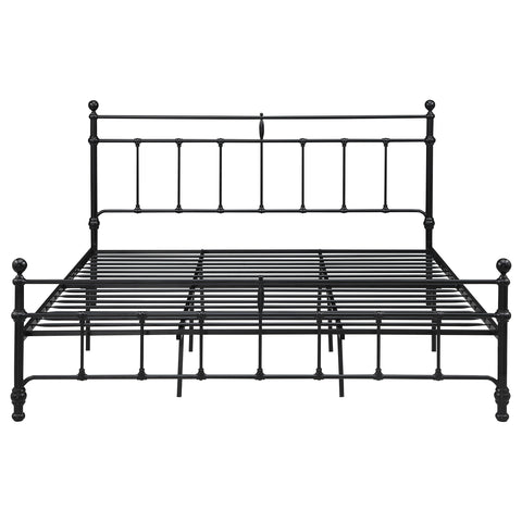 Analiese 48-inch Metal Eastern King Open Frame Bed Matte BlackMatte Black