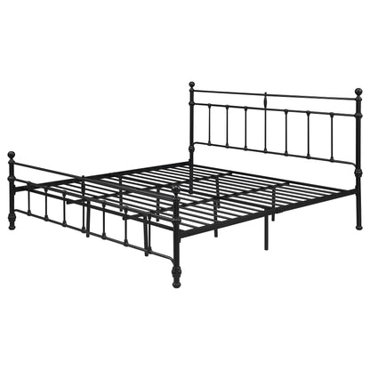 Analiese 48-inch Metal Eastern King Open Frame Bed Matte BlackMatte Black