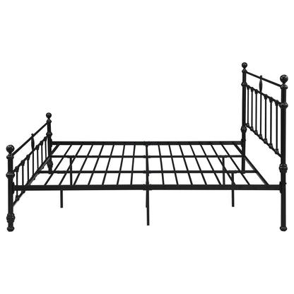Analiese 48-inch Metal Eastern King Open Frame Bed Matte BlackMatte Black