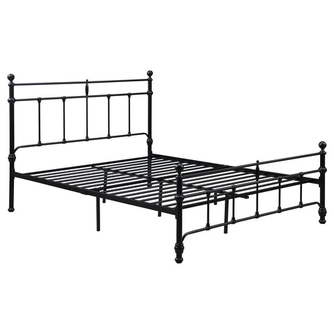 Analiese 48-inch Metal Queen Open Frame Bed Matte BlackMatte Black