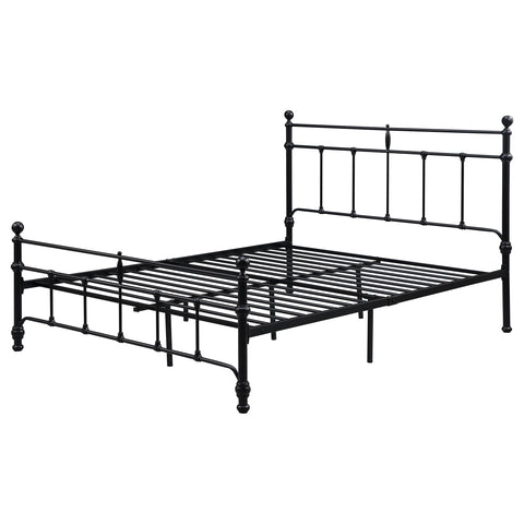 Analiese 48-inch Metal Queen Open Frame Bed Matte BlackMatte Black
