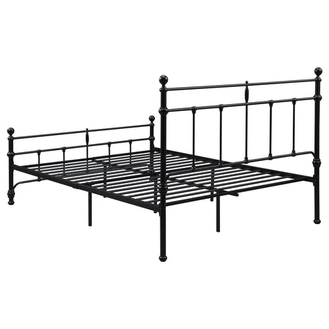 Analiese 48-inch Metal Queen Open Frame Bed Matte BlackMatte Black
