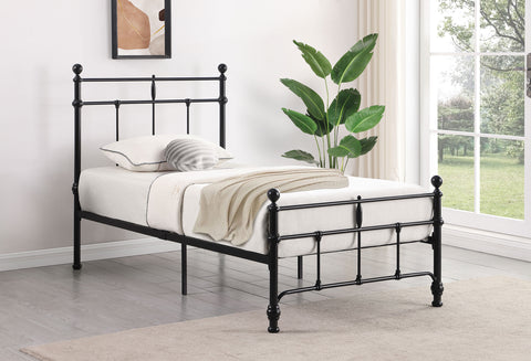 Analiese 48-inch Metal Twin Open Frame Bed Matte BlackMatte Black