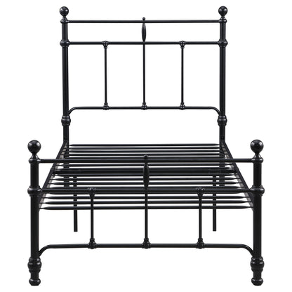 Analiese 48-inch Metal Twin Open Frame Bed Matte BlackMatte Black