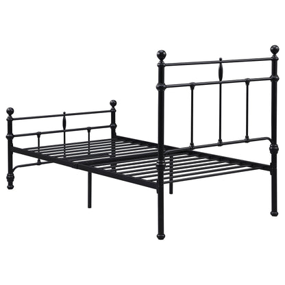 Analiese 48-inch Metal Twin Open Frame Bed Matte BlackMatte Black