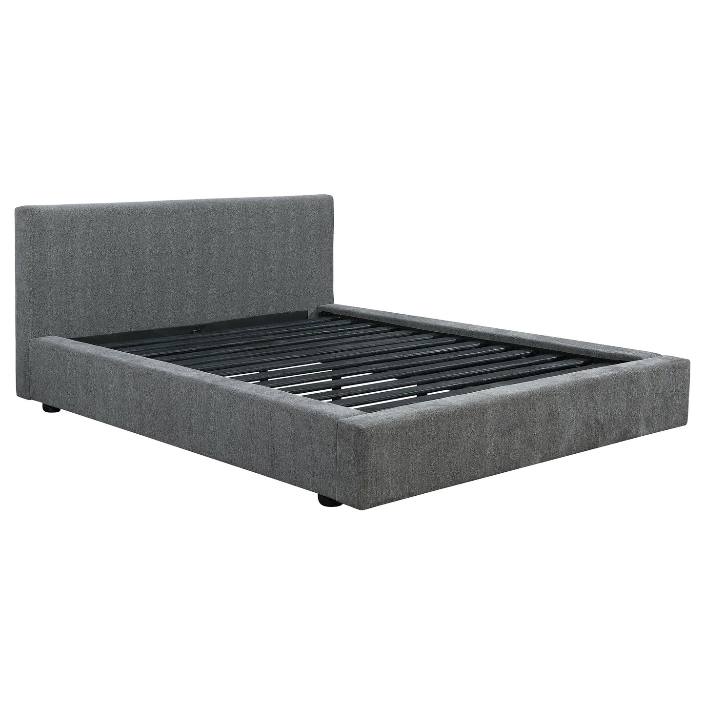 martina upholstered full panel bed graphite